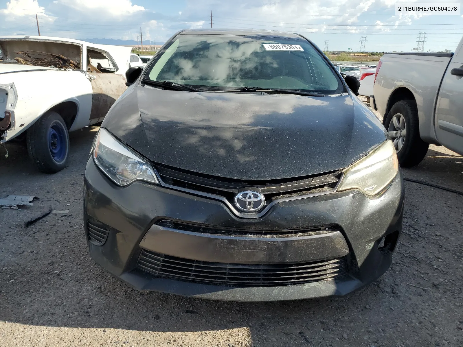 2016 Toyota Corolla L VIN: 2T1BURHE7GC604078 Lot: 65075304