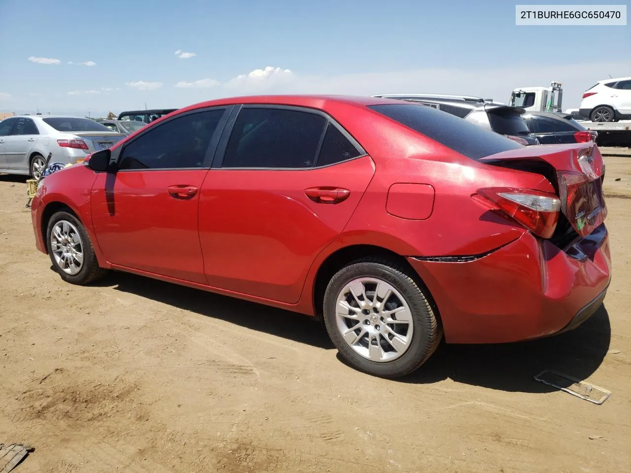 2016 Toyota Corolla L VIN: 2T1BURHE6GC650470 Lot: 65481504