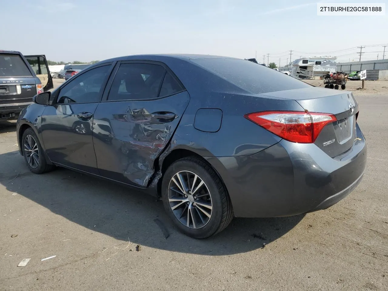 2016 Toyota Corolla L VIN: 2T1BURHE2GC581888 Lot: 65570114