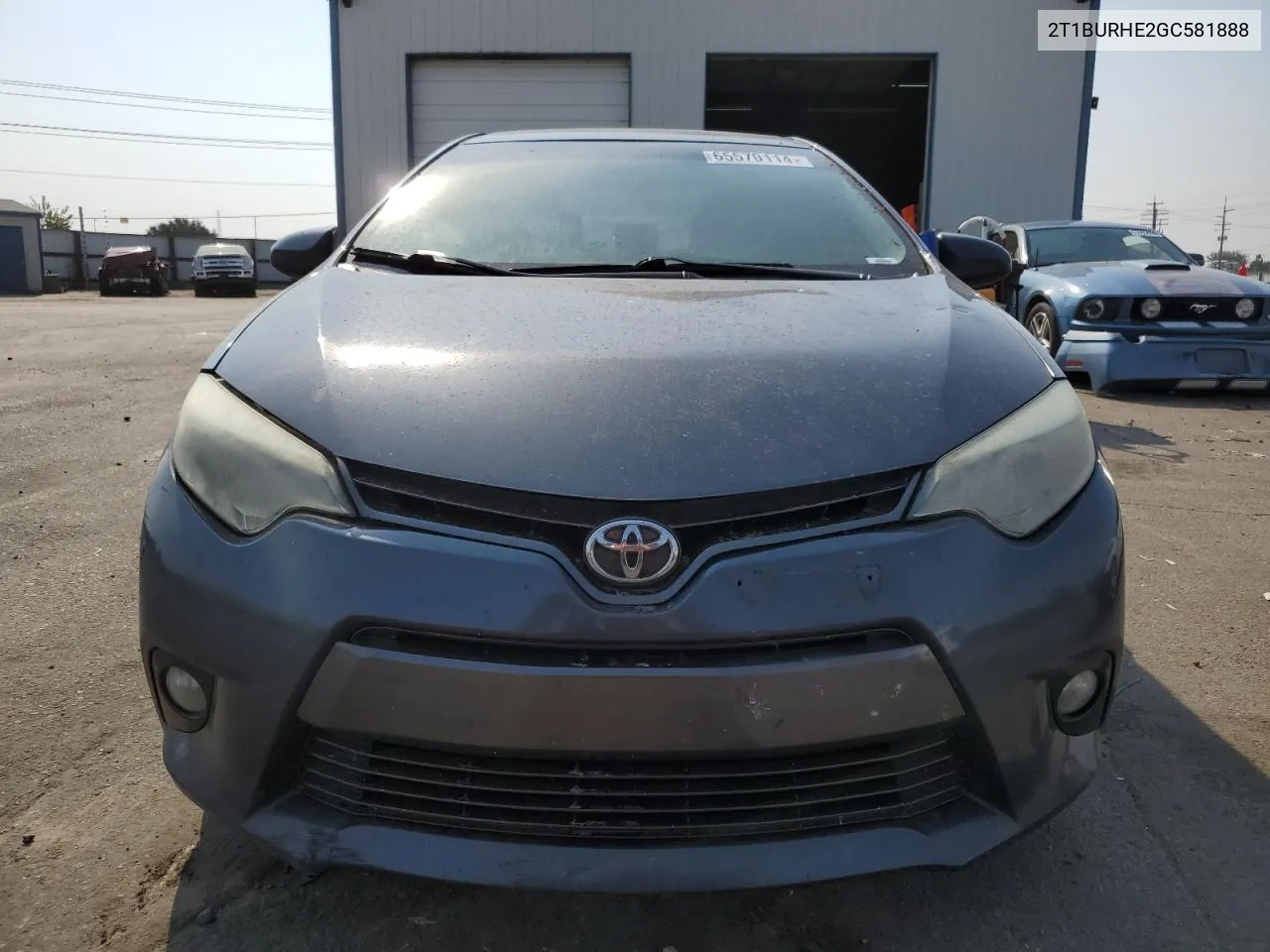 2016 Toyota Corolla L VIN: 2T1BURHE2GC581888 Lot: 65570114