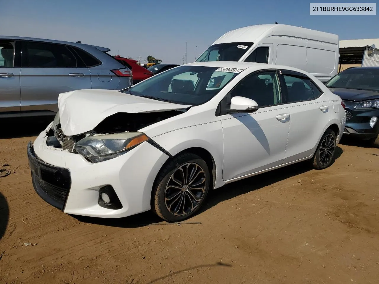 2016 Toyota Corolla L VIN: 2T1BURHE9GC633842 Lot: 65660484