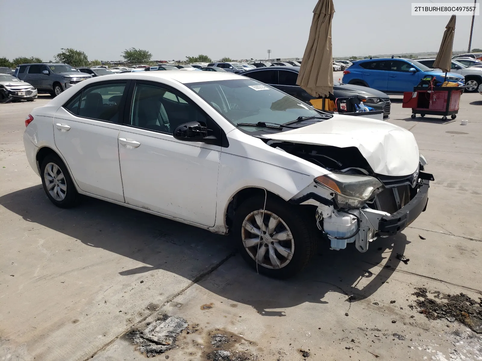 2016 Toyota Corolla L VIN: 2T1BURHE8GC497557 Lot: 65682824