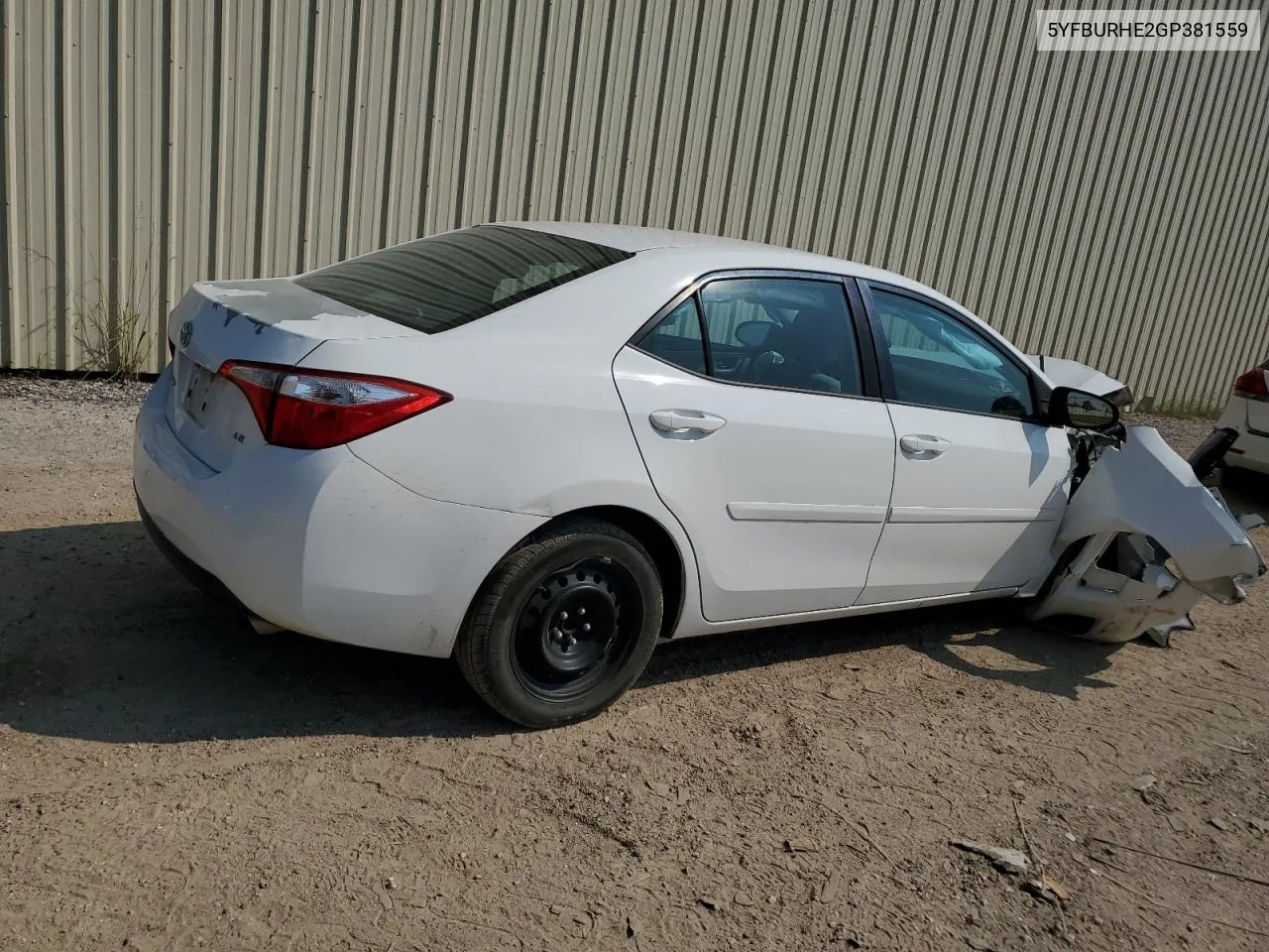 5YFBURHE2GP381559 2016 Toyota Corolla L