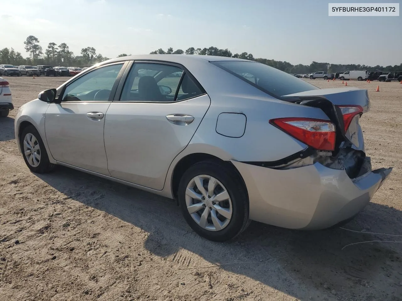 2016 Toyota Corolla L VIN: 5YFBURHE3GP401172 Lot: 66724914