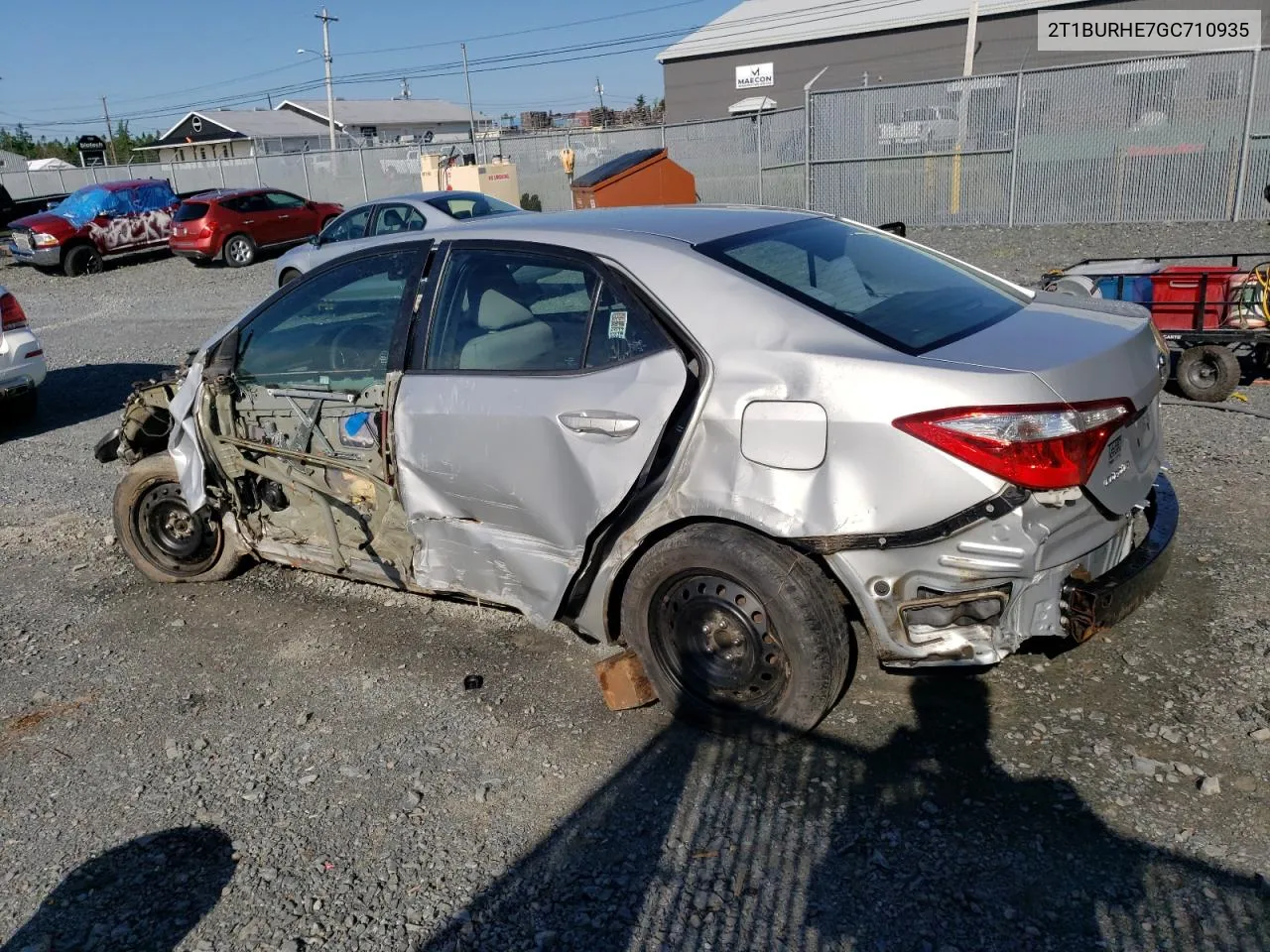 2016 Toyota Corolla L VIN: 2T1BURHE7GC710935 Lot: 66885764