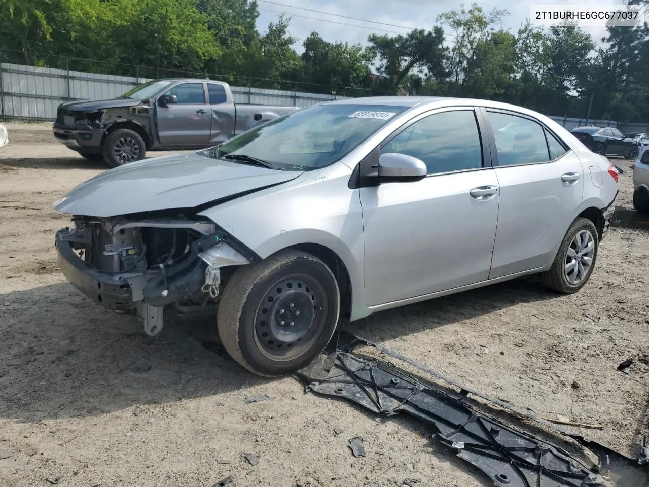 2016 Toyota Corolla L VIN: 2T1BURHE6GC677037 Lot: 66919314