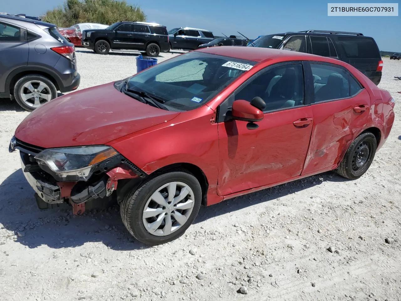 2016 Toyota Corolla L VIN: 2T1BURHE6GC707931 Lot: 67516264