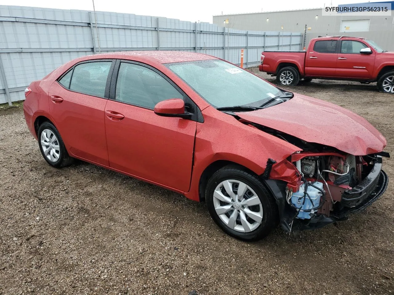 5YFBURHE3GP562315 2016 Toyota Corolla L