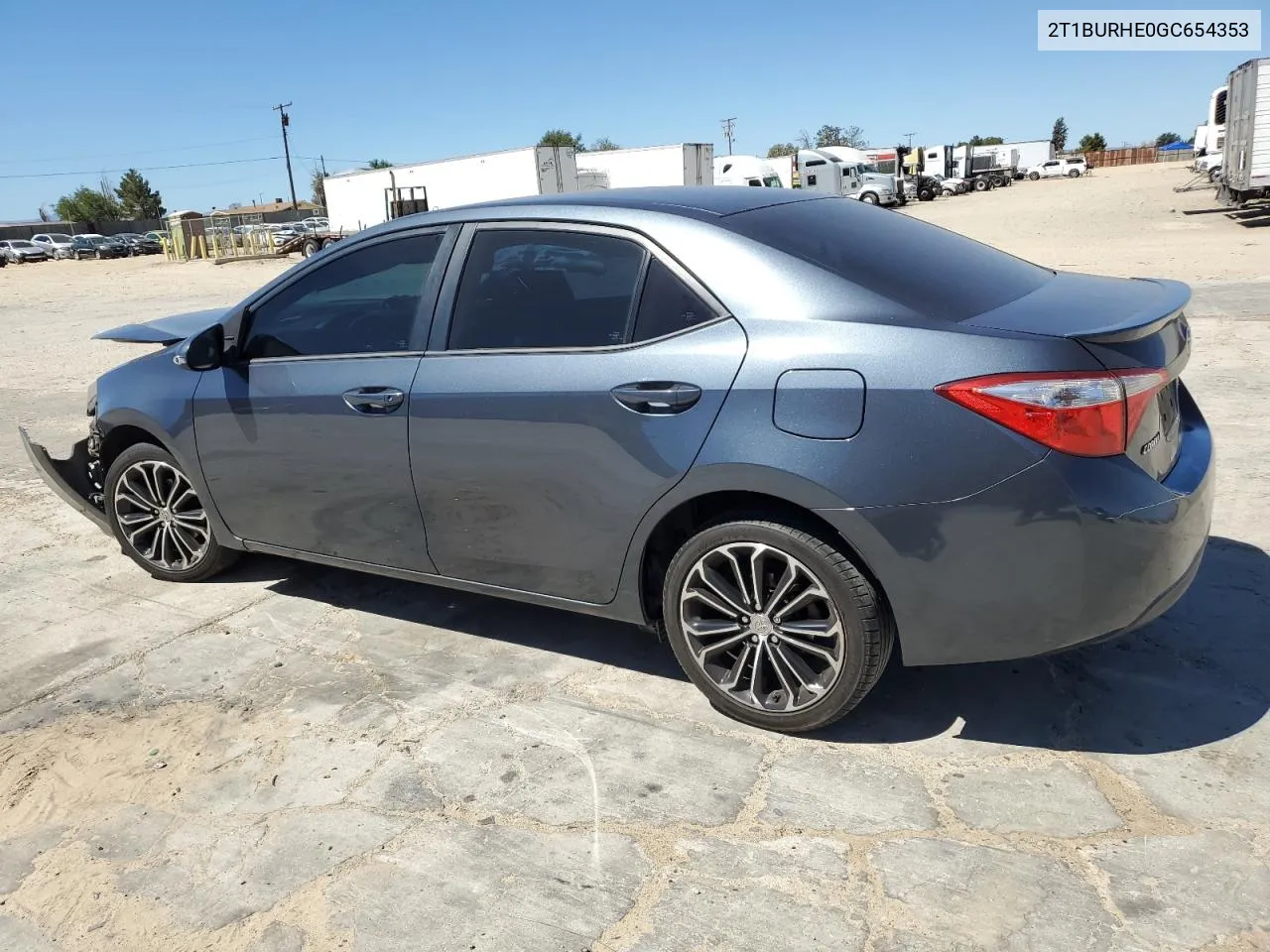 2016 Toyota Corolla L VIN: 2T1BURHE0GC654353 Lot: 67738924