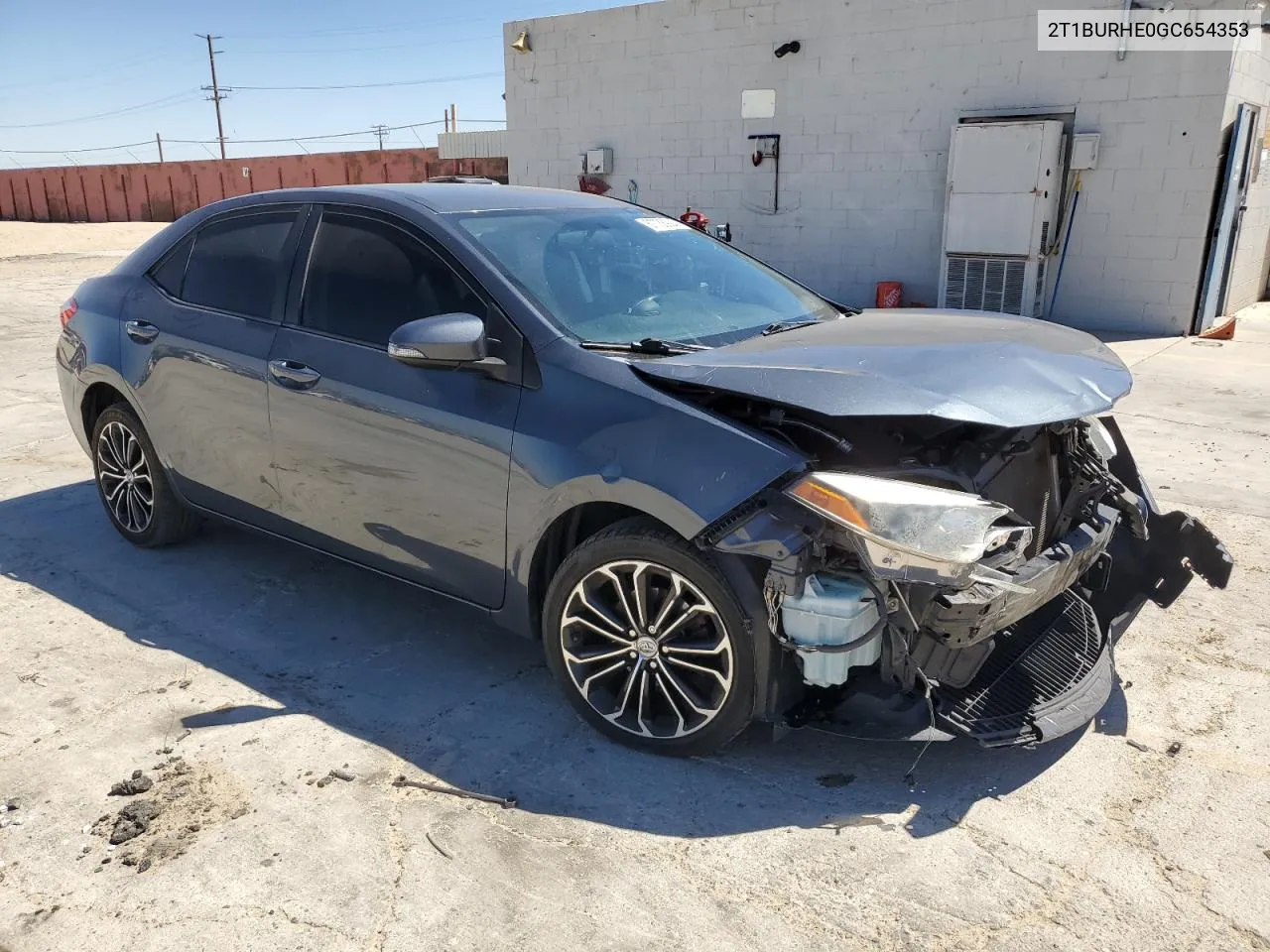 2016 Toyota Corolla L VIN: 2T1BURHE0GC654353 Lot: 67738924