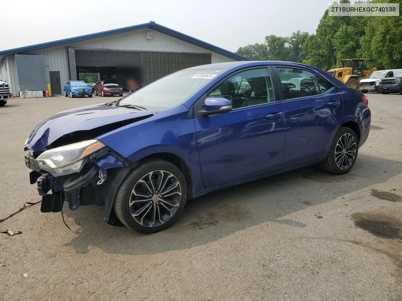 2T1BURHEXGC740138 2016 Toyota Corolla L