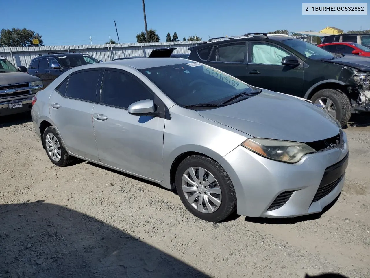 2016 Toyota Corolla L VIN: 2T1BURHE9GC532882 Lot: 68134634