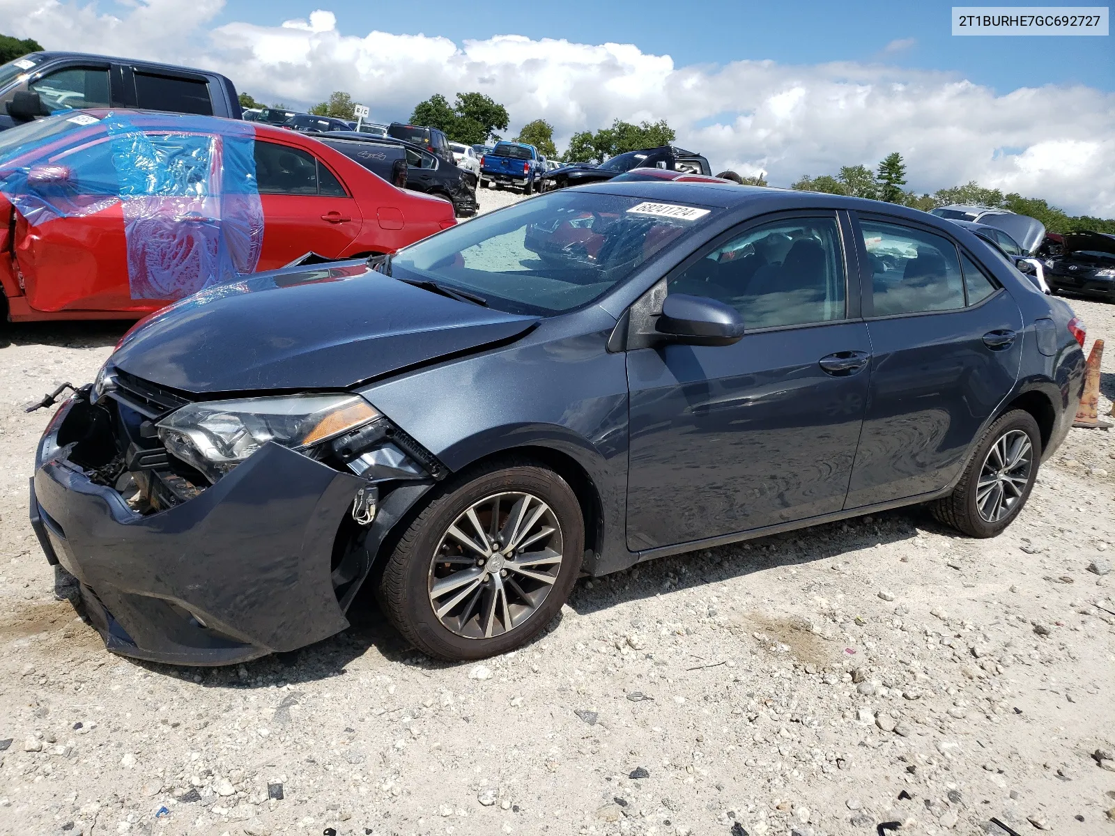 2016 Toyota Corolla L VIN: 2T1BURHE7GC692727 Lot: 68241724