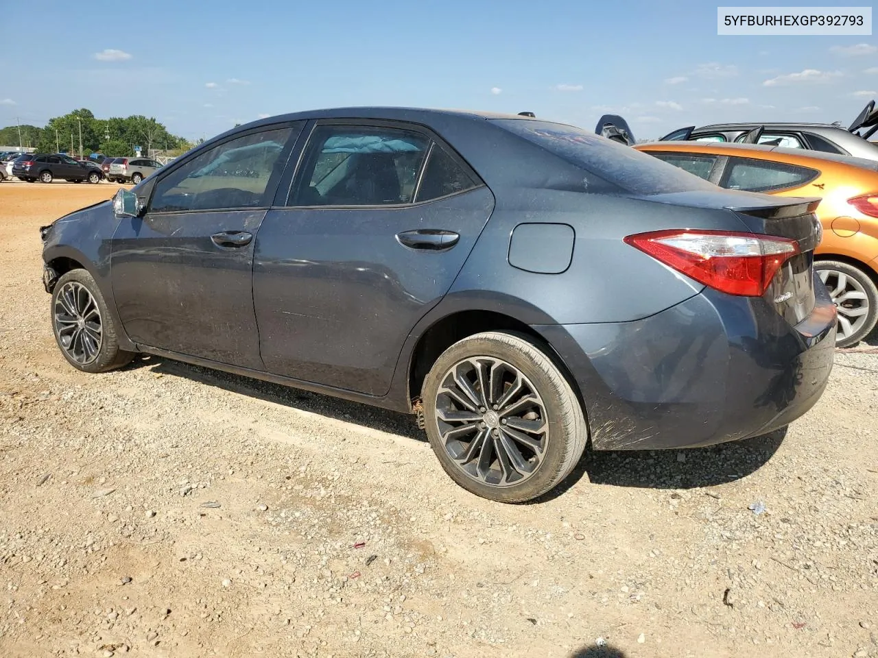 2016 Toyota Corolla L VIN: 5YFBURHEXGP392793 Lot: 68277494