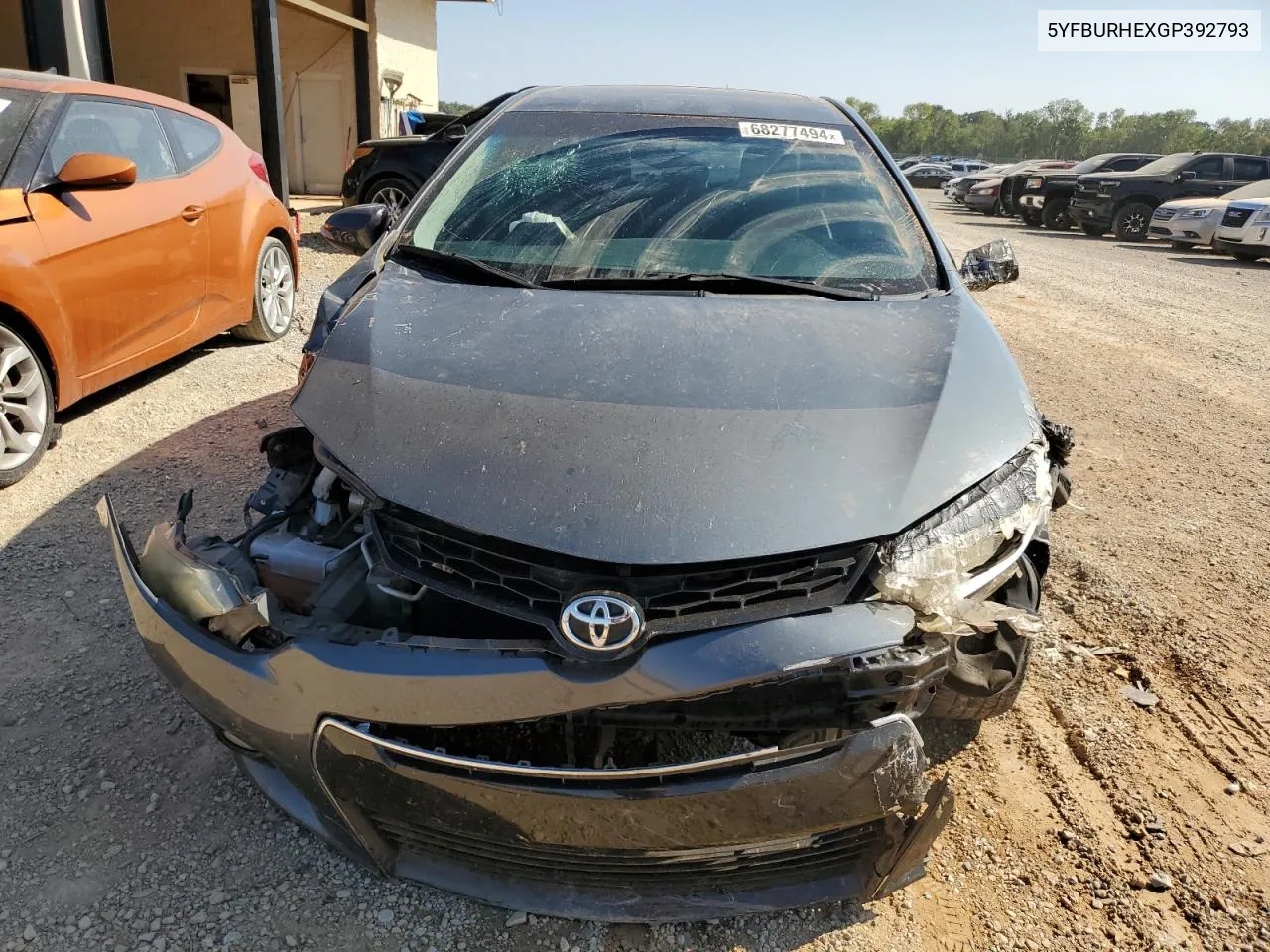 2016 Toyota Corolla L VIN: 5YFBURHEXGP392793 Lot: 68277494