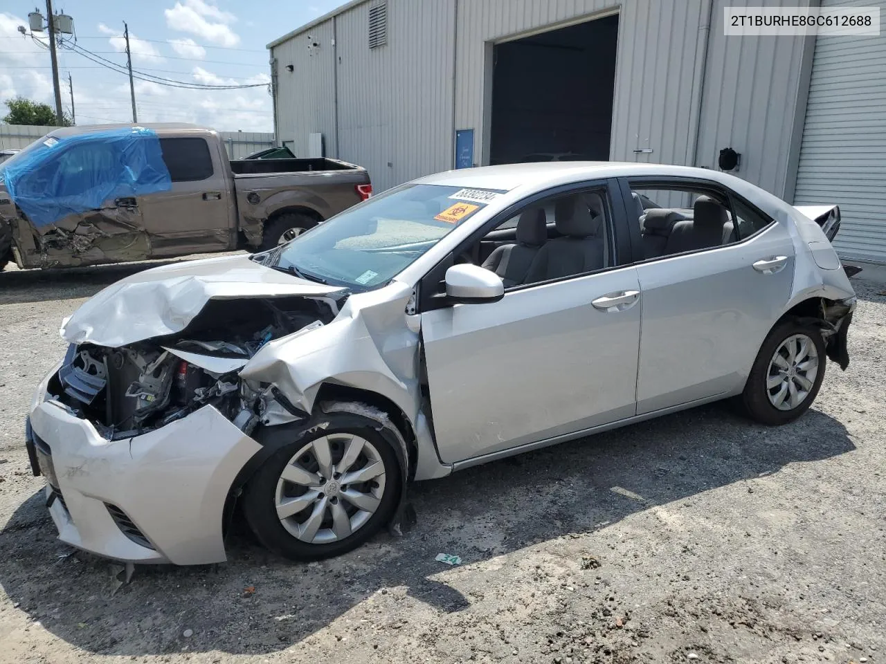 2016 Toyota Corolla L VIN: 2T1BURHE8GC612688 Lot: 68392234