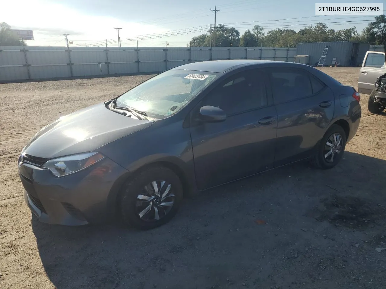 2016 Toyota Corolla L VIN: 2T1BURHE4GC627995 Lot: 68423434