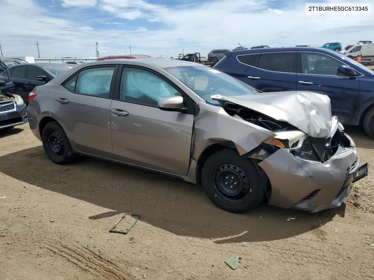 2016 Toyota Corolla L VIN: 2T1BURHE5GC613345 Lot: 68512014