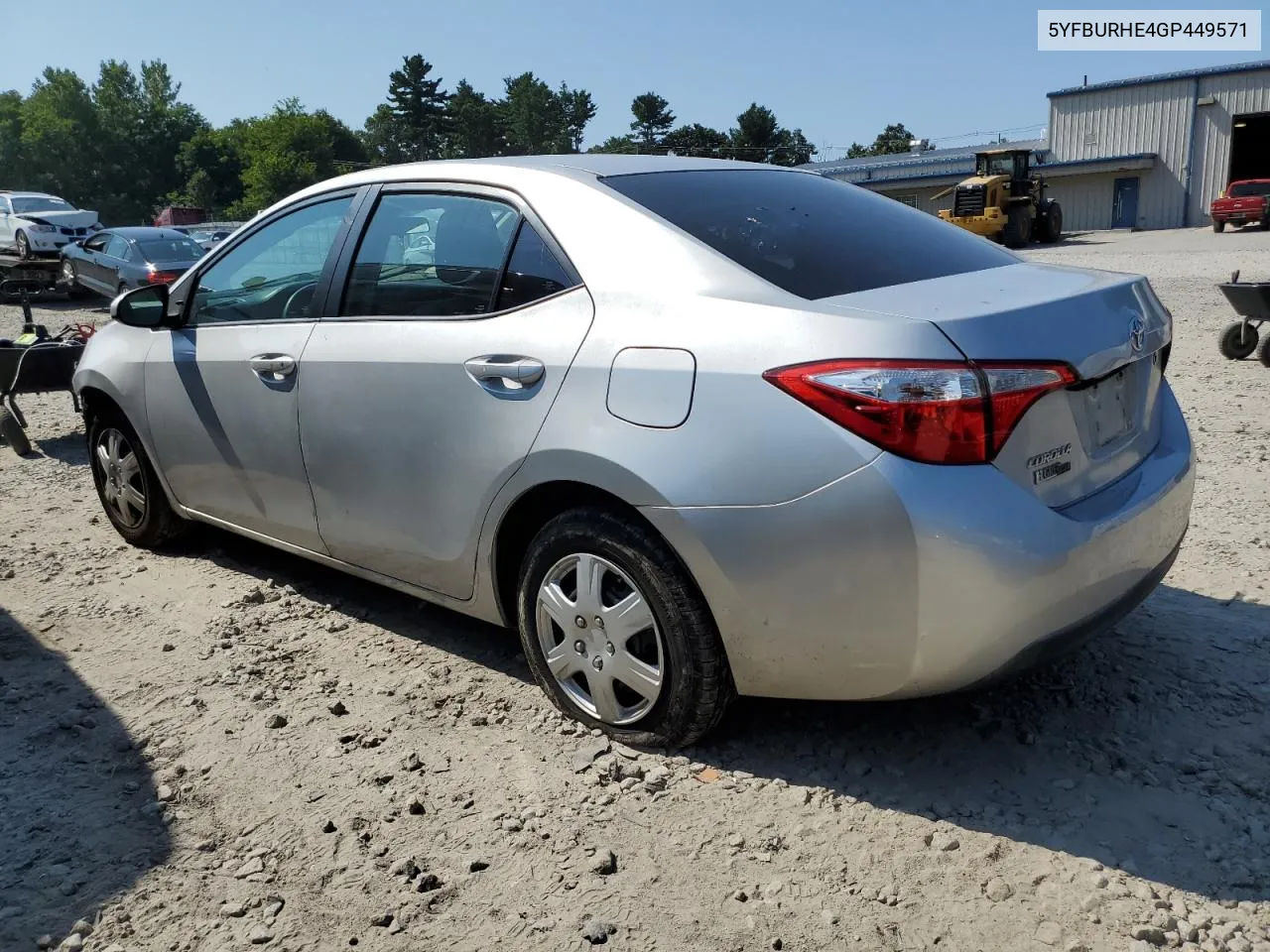 5YFBURHE4GP449571 2016 Toyota Corolla L