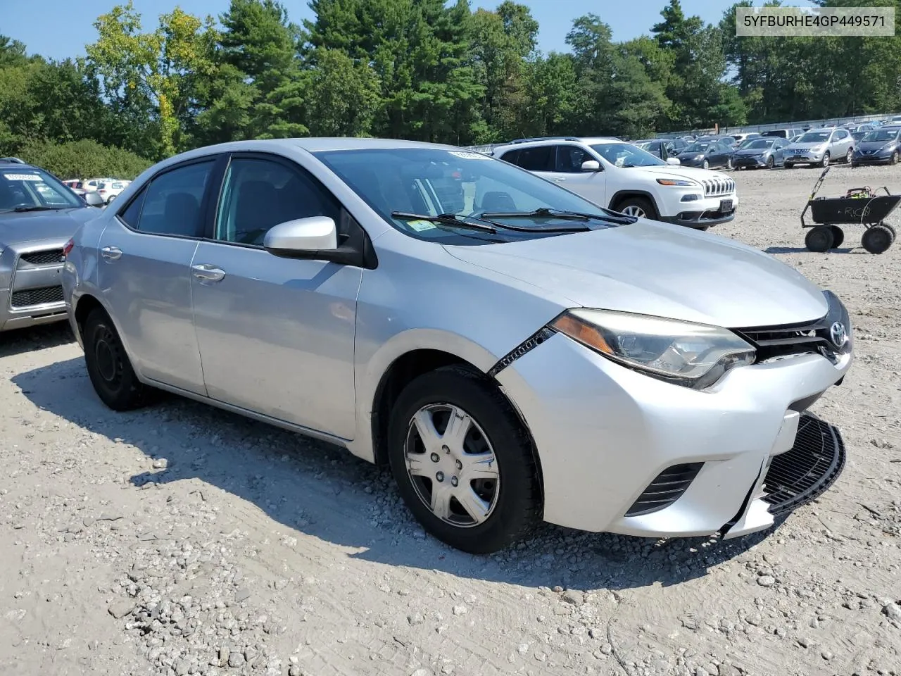 2016 Toyota Corolla L VIN: 5YFBURHE4GP449571 Lot: 68690214