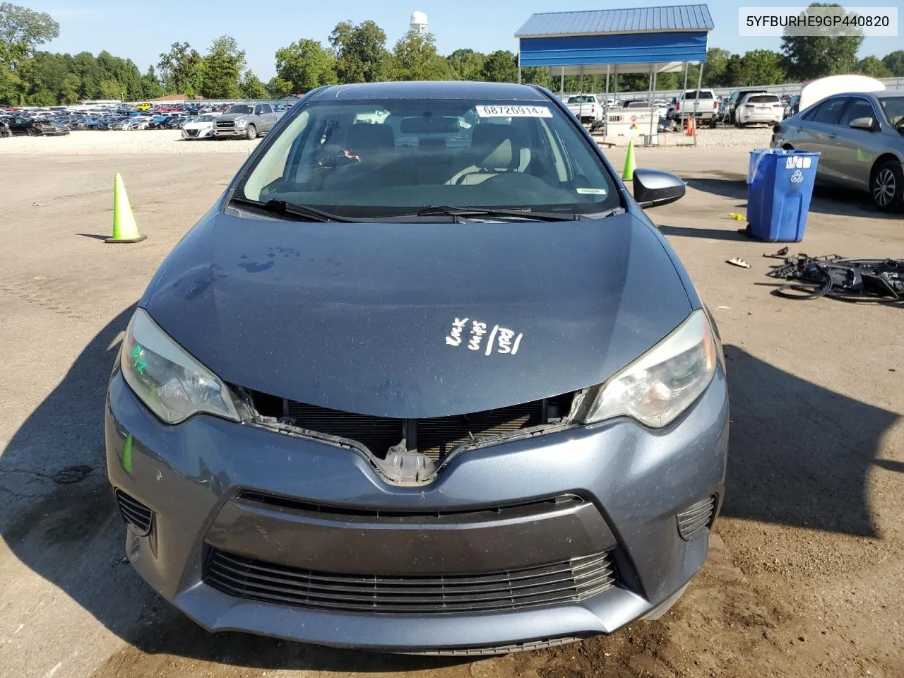 2016 Toyota Corolla L VIN: 5YFBURHE9GP440820 Lot: 68726914