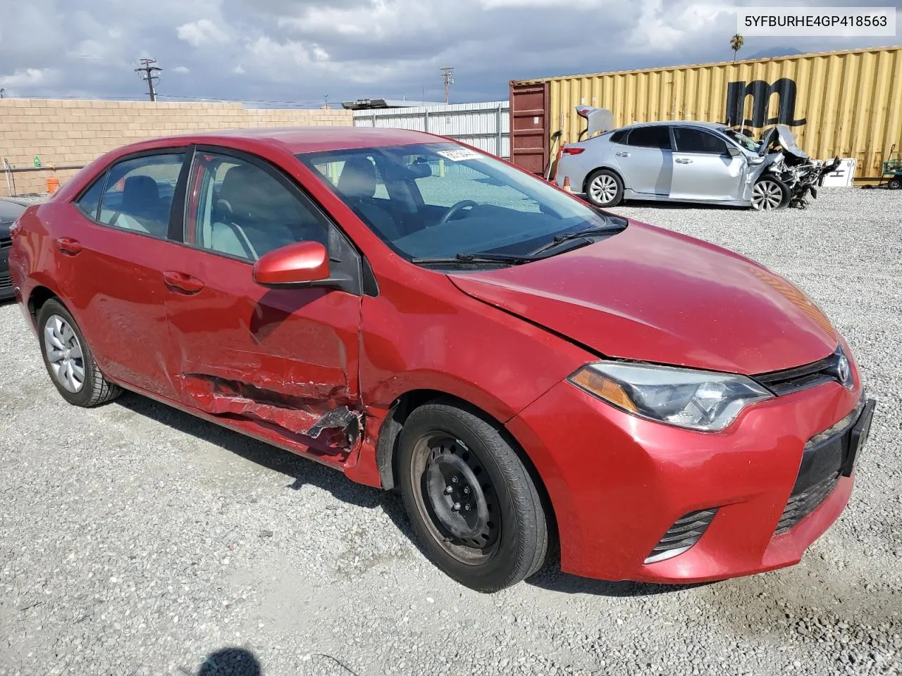 5YFBURHE4GP418563 2016 Toyota Corolla L