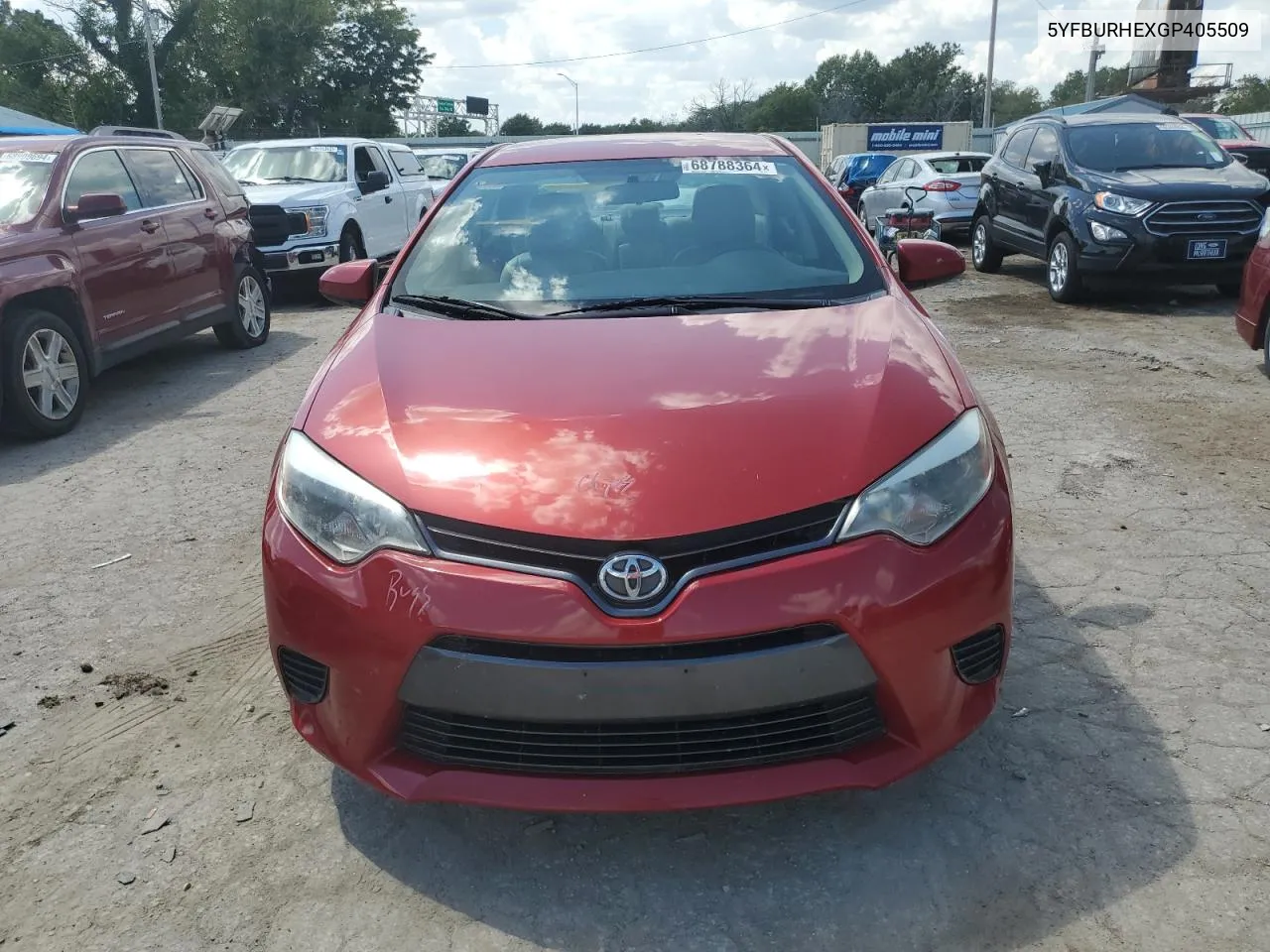 2016 Toyota Corolla L VIN: 5YFBURHEXGP405509 Lot: 68788364