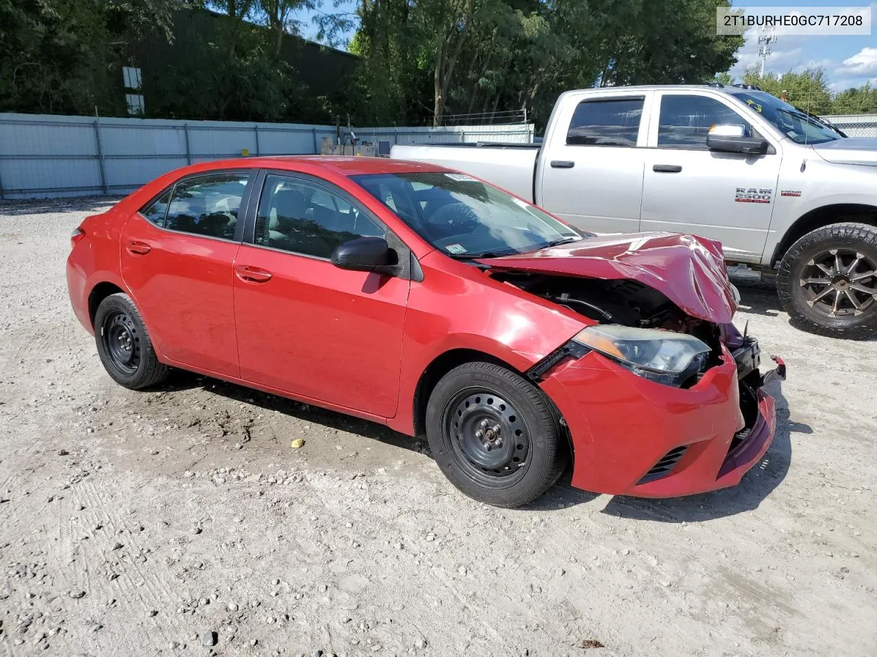 2016 Toyota Corolla L VIN: 2T1BURHE0GC717208 Lot: 68792534