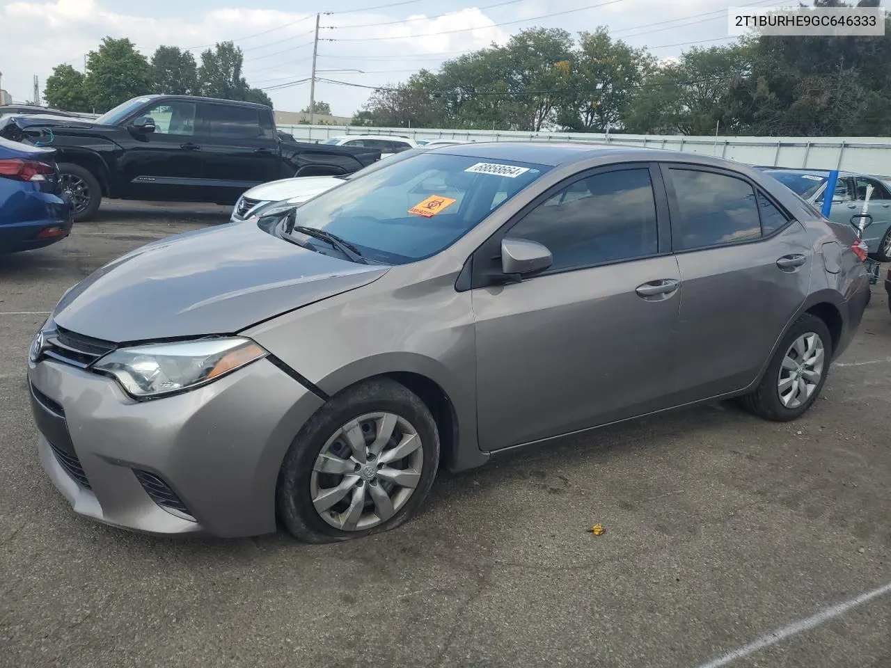 2016 Toyota Corolla L VIN: 2T1BURHE9GC646333 Lot: 68858664