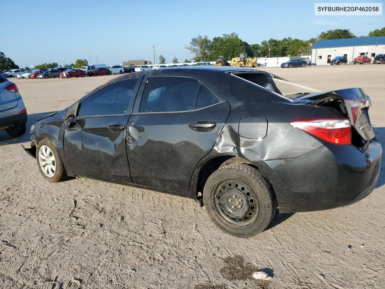 5YFBURHE2GP462058 2016 Toyota Corolla L