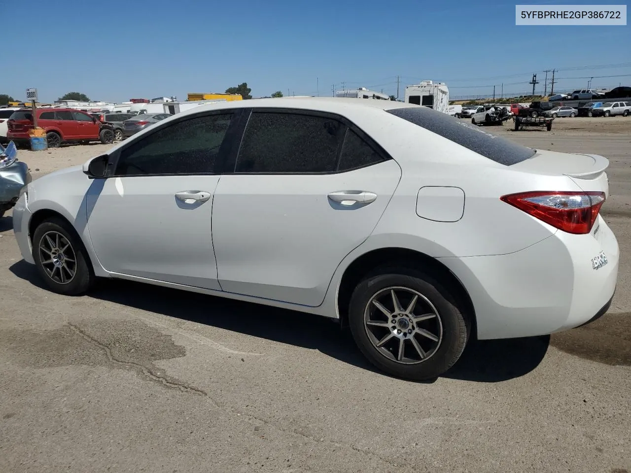 5YFBPRHE2GP386722 2016 Toyota Corolla Eco