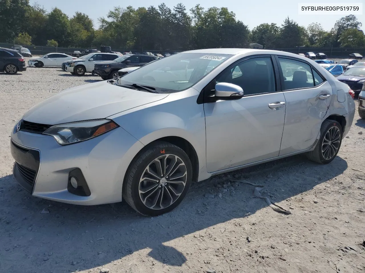 2016 Toyota Corolla L VIN: 5YFBURHE0GP519759 Lot: 69205054