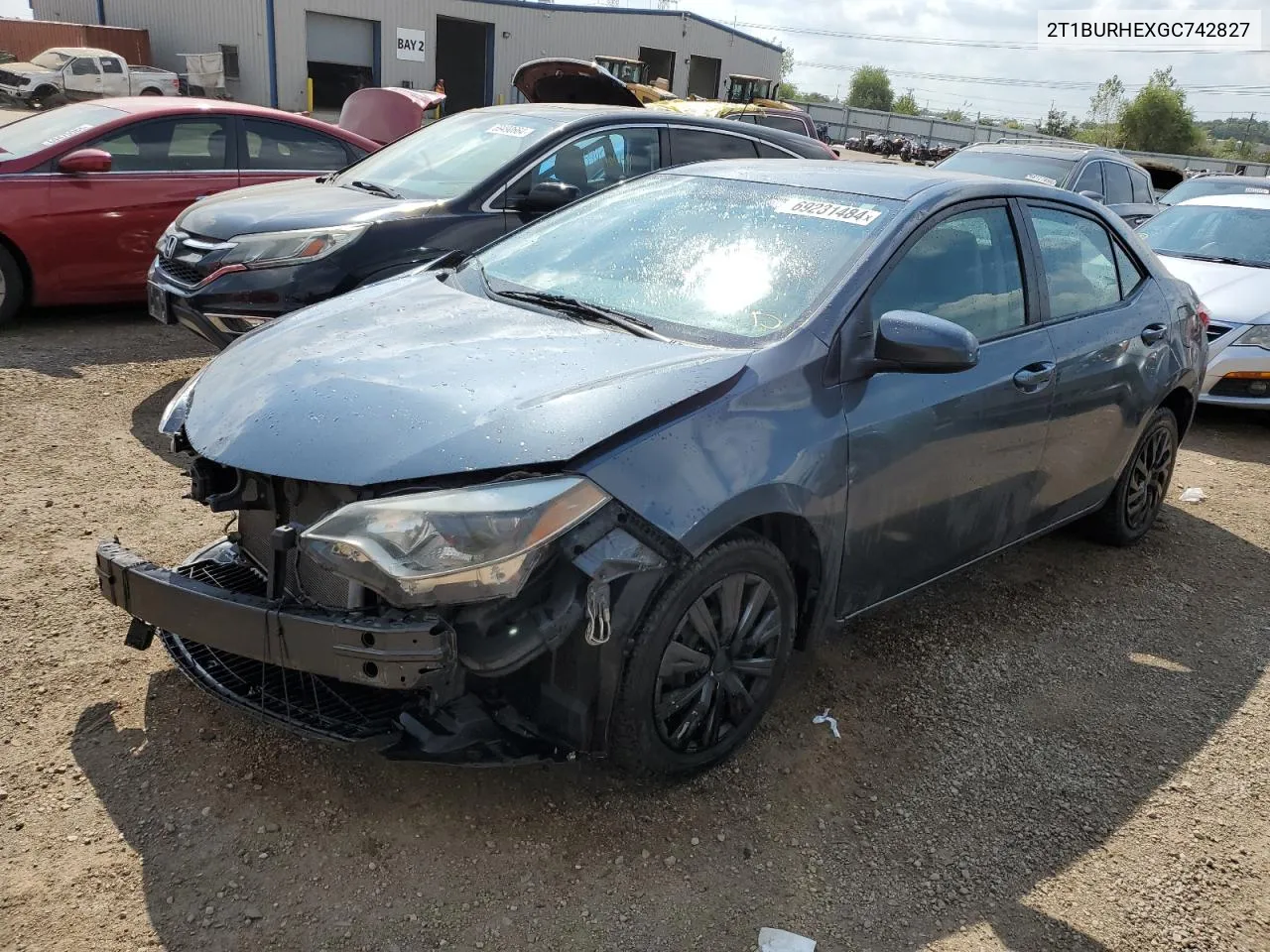 2T1BURHEXGC742827 2016 Toyota Corolla L