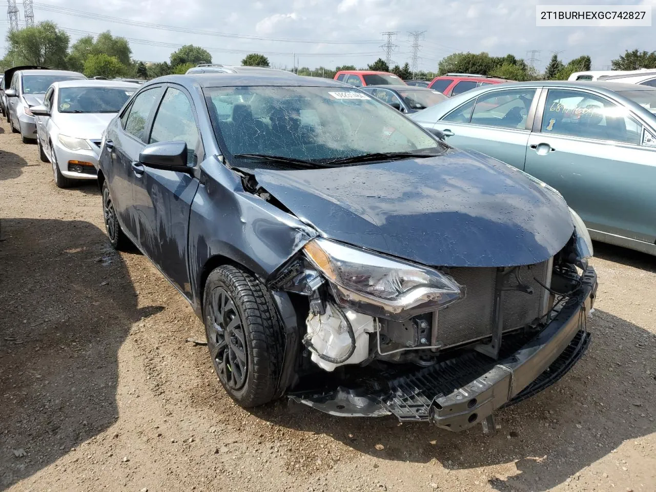 2016 Toyota Corolla L VIN: 2T1BURHEXGC742827 Lot: 69231484