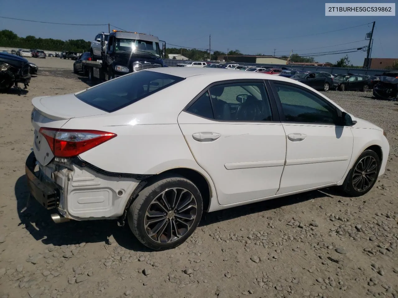 2016 Toyota Corolla L VIN: 2T1BURHE5GC539862 Lot: 69265614