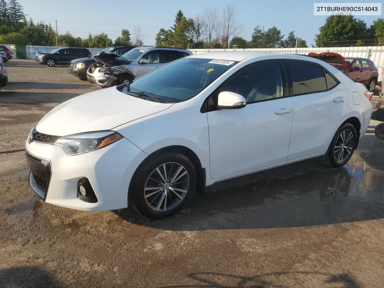 2016 Toyota Corolla L VIN: 2T1BURHE9GC514043 Lot: 69372324