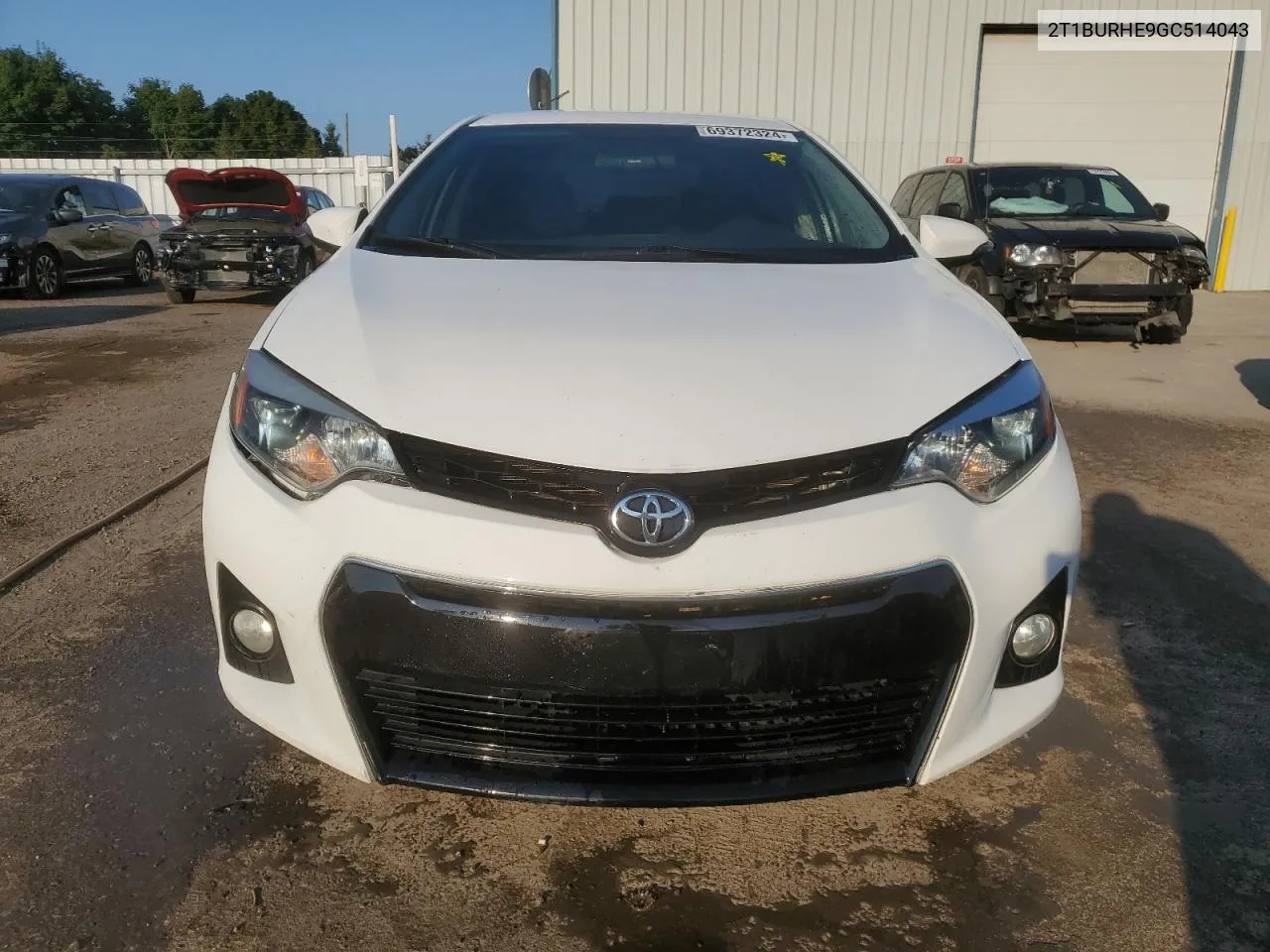 2016 Toyota Corolla L VIN: 2T1BURHE9GC514043 Lot: 69372324