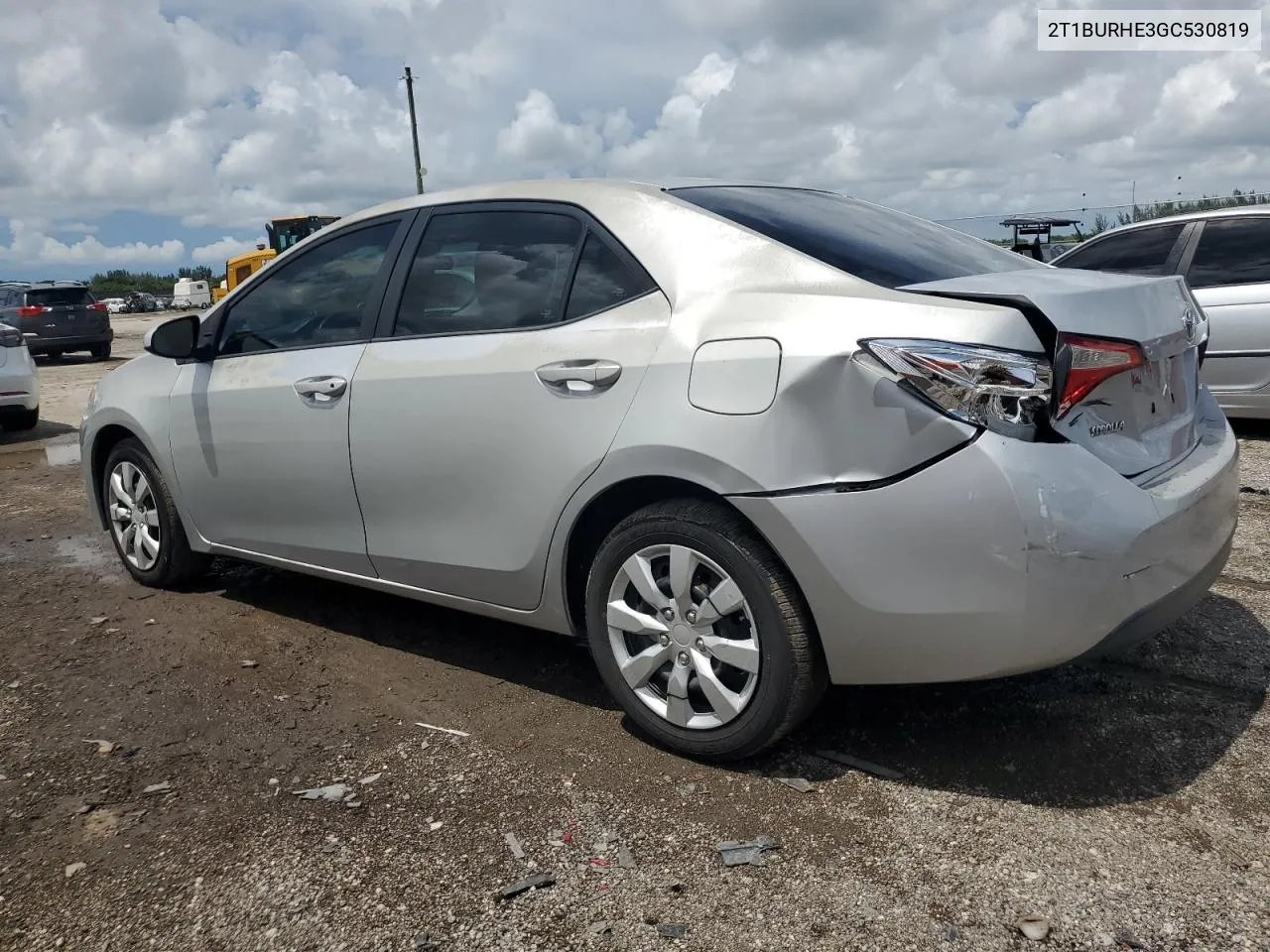 2016 Toyota Corolla L VIN: 2T1BURHE3GC530819 Lot: 69428624