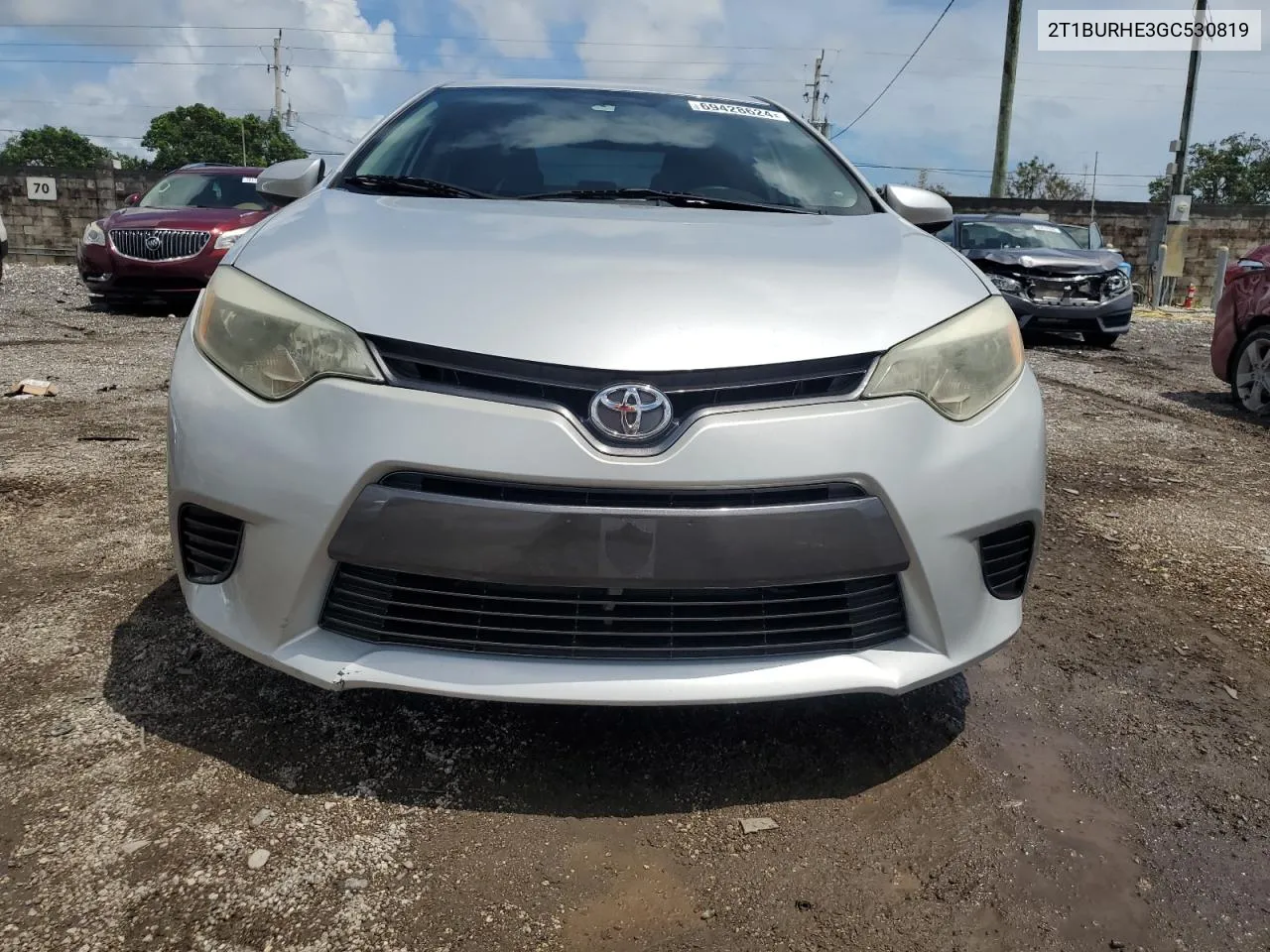 2016 Toyota Corolla L VIN: 2T1BURHE3GC530819 Lot: 69428624