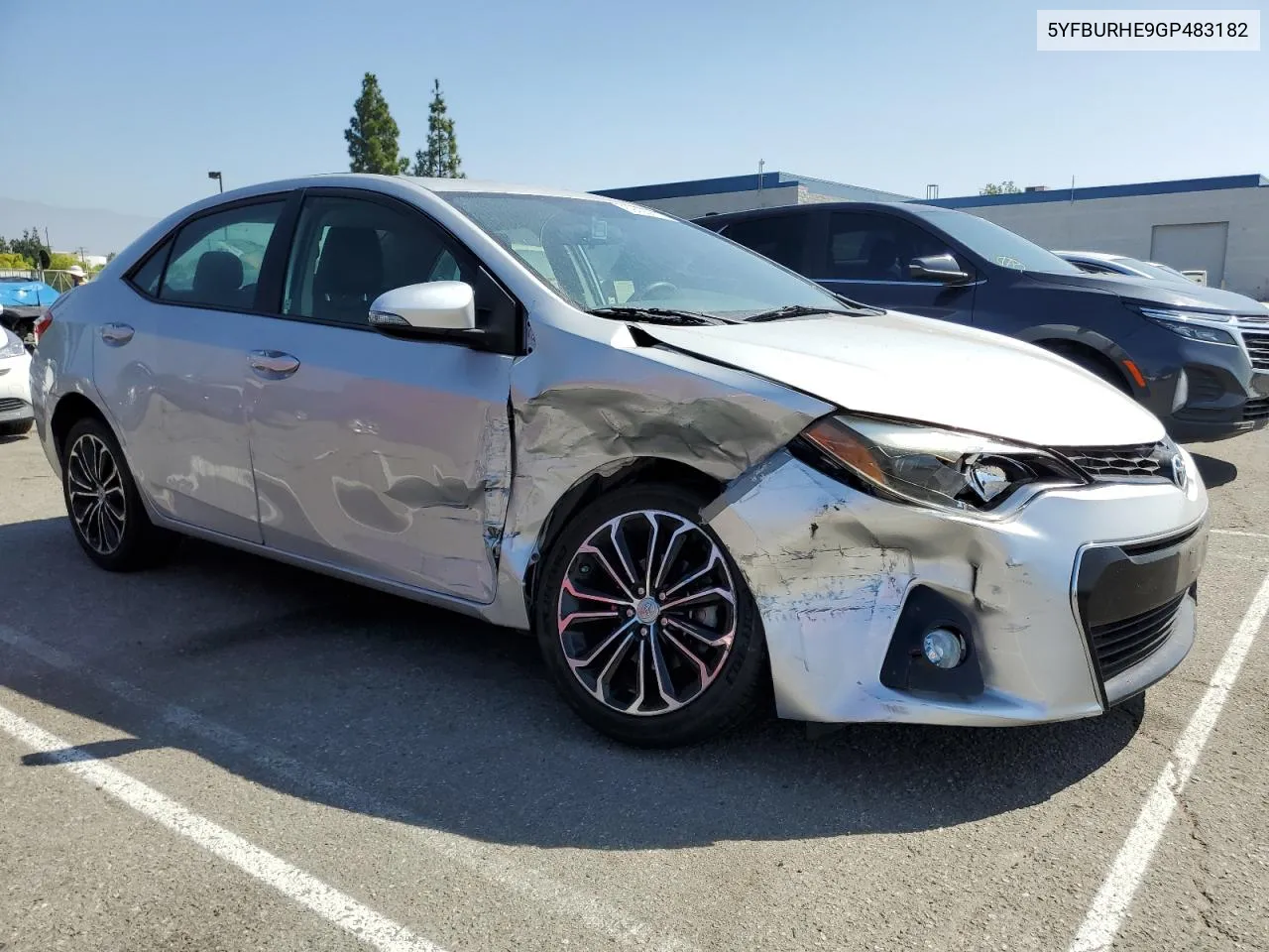 2016 Toyota Corolla L VIN: 5YFBURHE9GP483182 Lot: 69435814