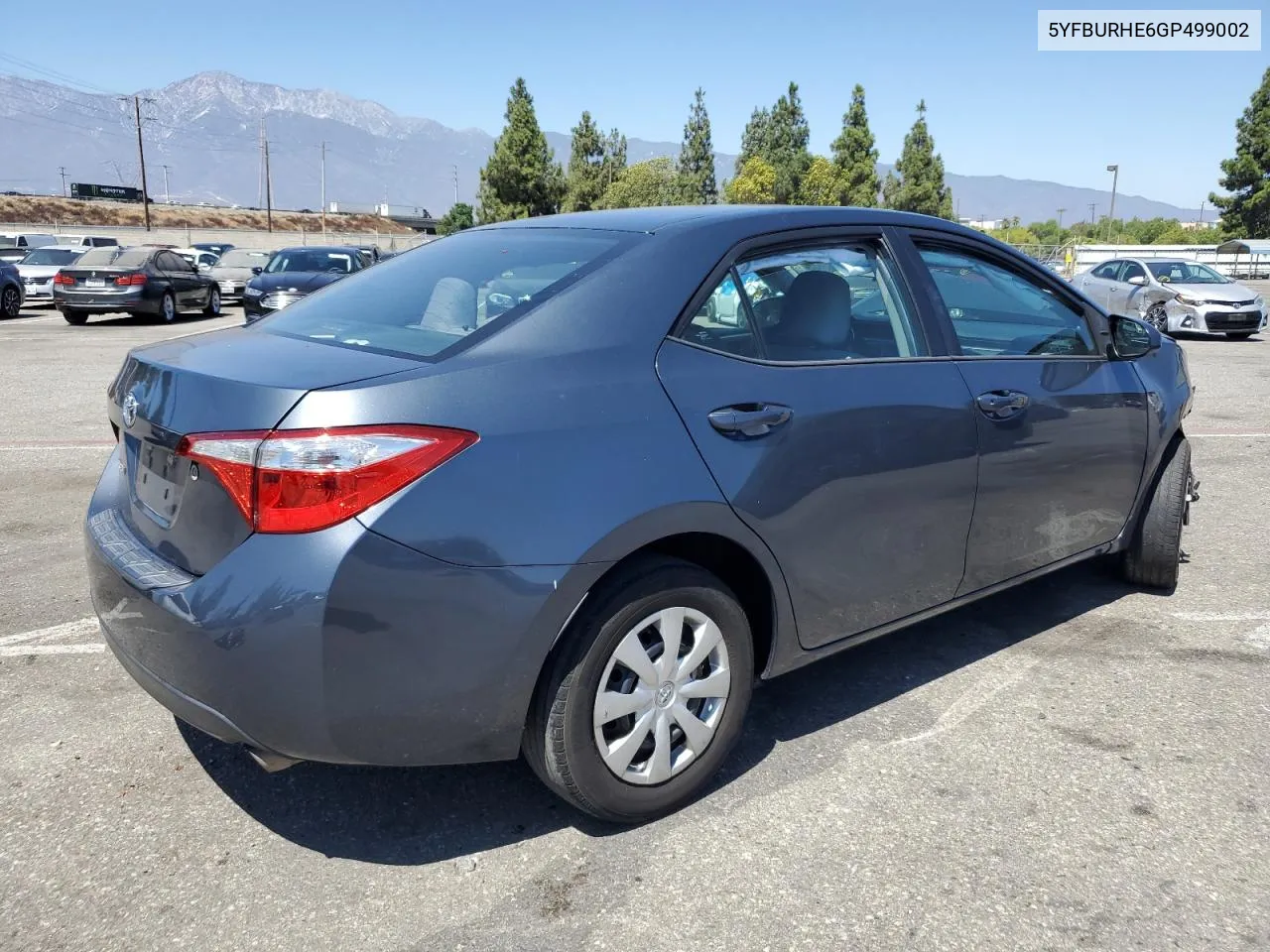 2016 Toyota Corolla L VIN: 5YFBURHE6GP499002 Lot: 69513064