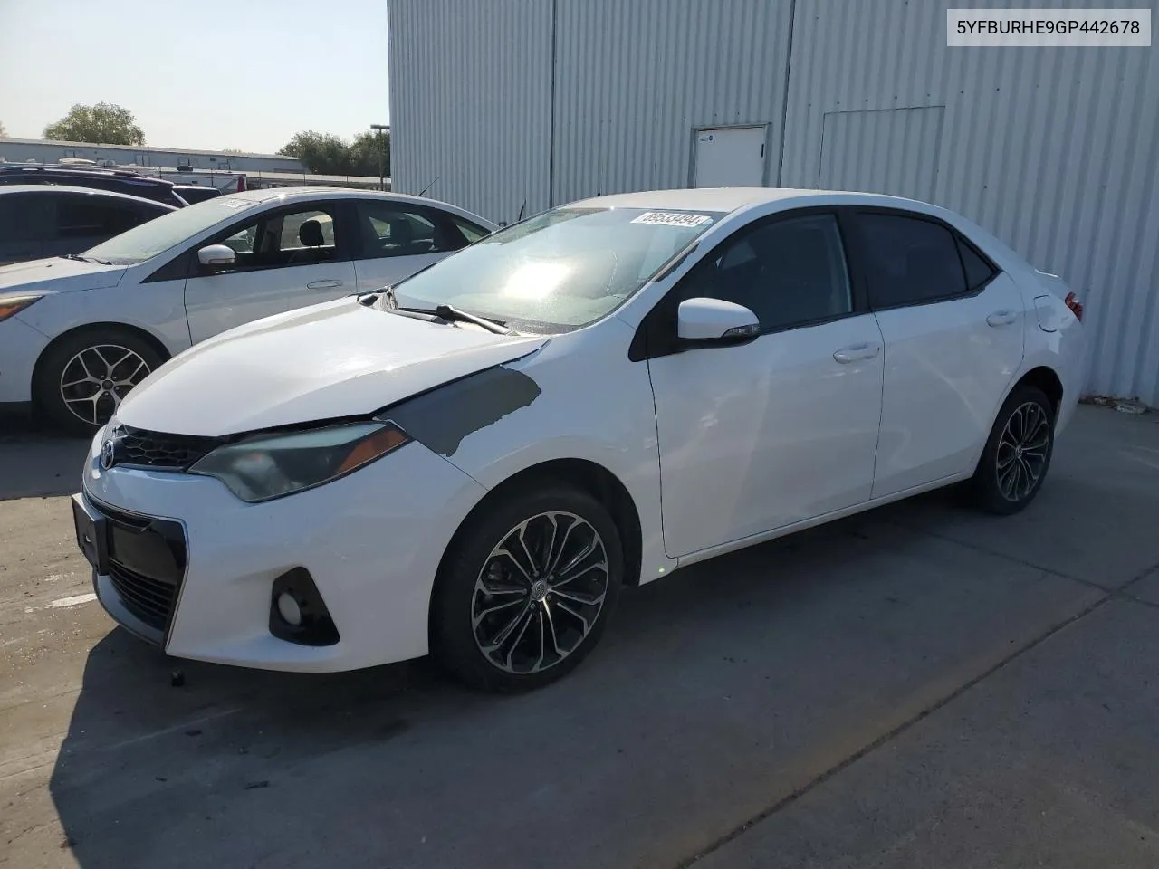 2016 Toyota Corolla L VIN: 5YFBURHE9GP442678 Lot: 69533494