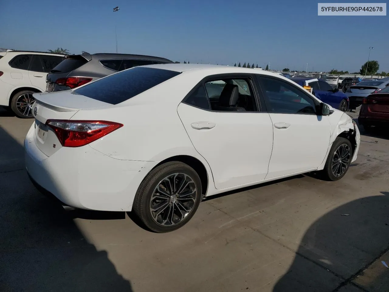 2016 Toyota Corolla L VIN: 5YFBURHE9GP442678 Lot: 69533494