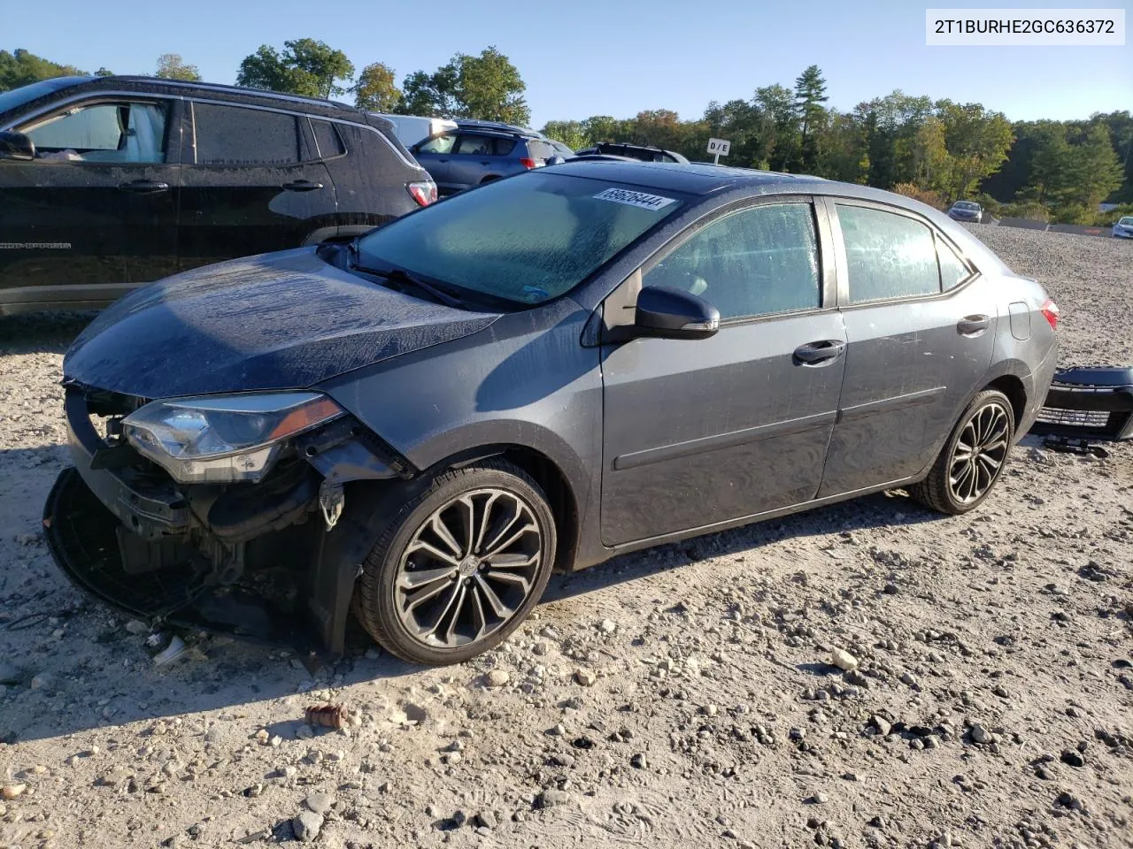 2016 Toyota Corolla L VIN: 2T1BURHE2GC636372 Lot: 69626444