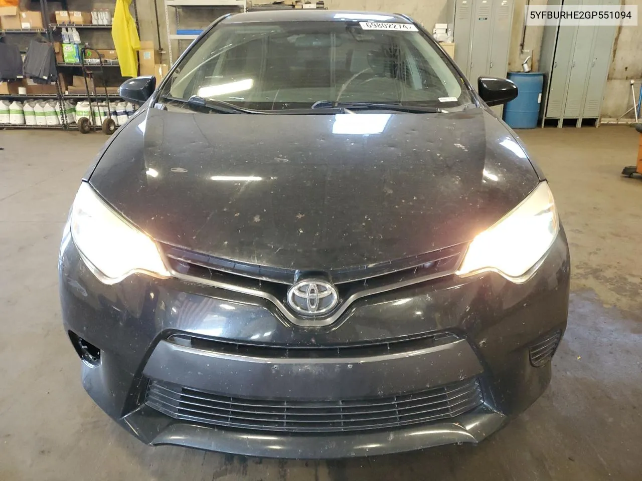 2016 Toyota Corolla L VIN: 5YFBURHE2GP551094 Lot: 69802274