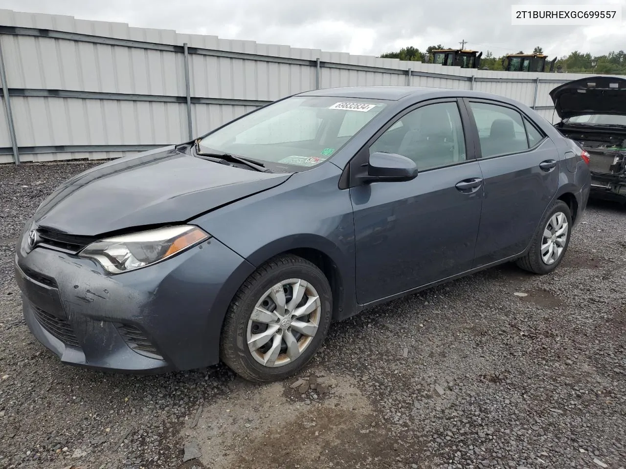 2016 Toyota Corolla L VIN: 2T1BURHEXGC699557 Lot: 69832834