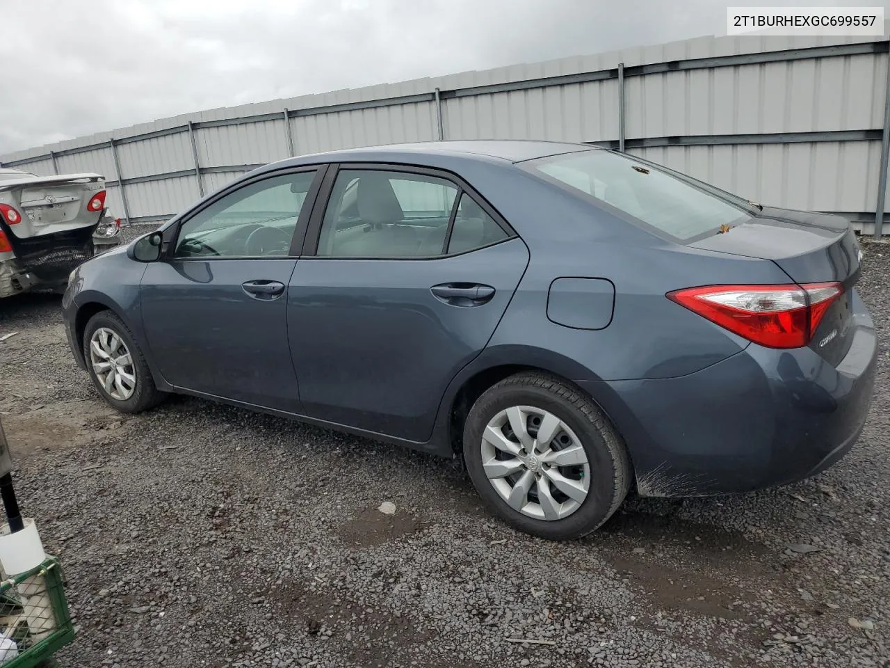 2T1BURHEXGC699557 2016 Toyota Corolla L