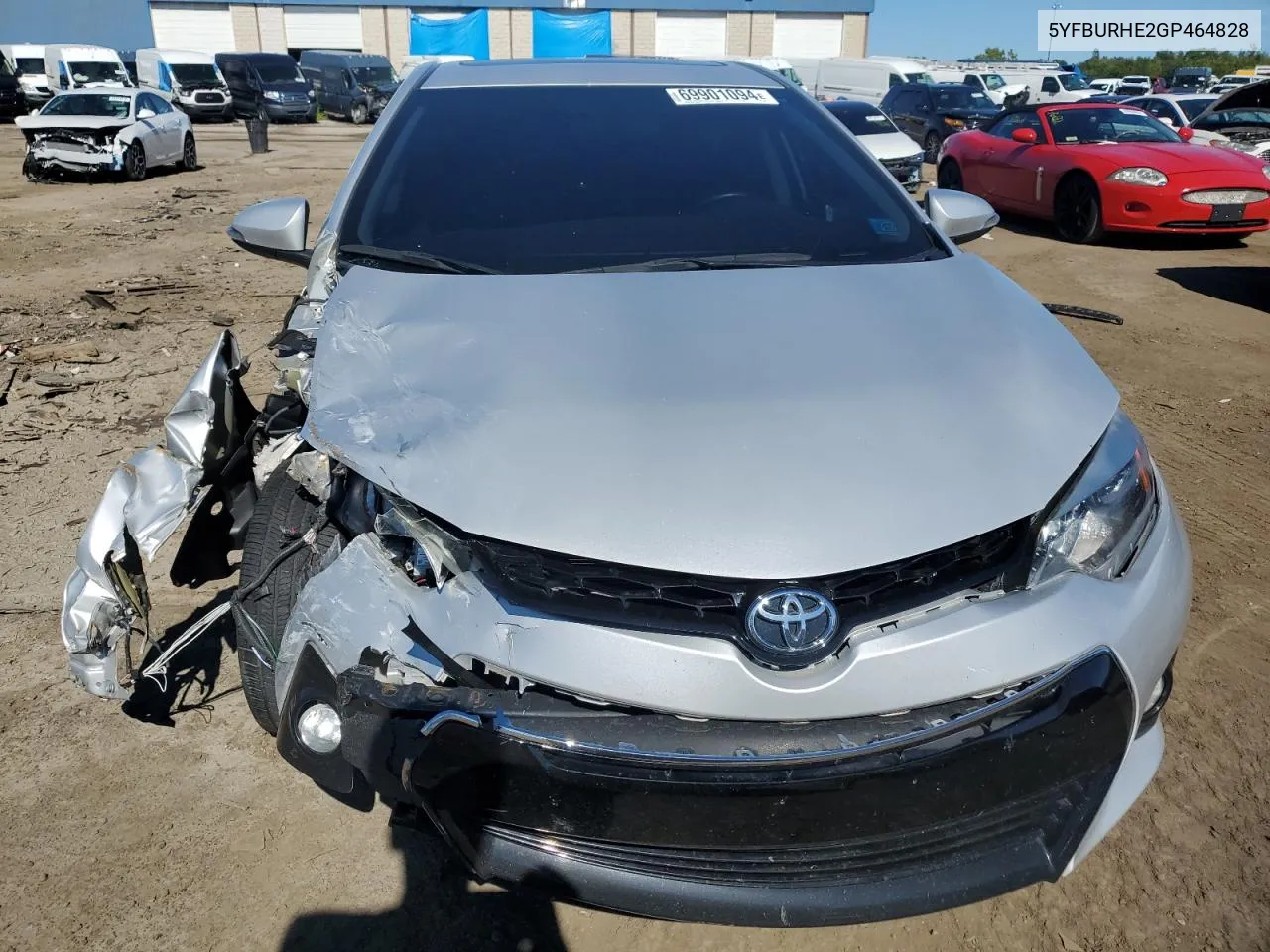 2016 Toyota Corolla L VIN: 5YFBURHE2GP464828 Lot: 69901094