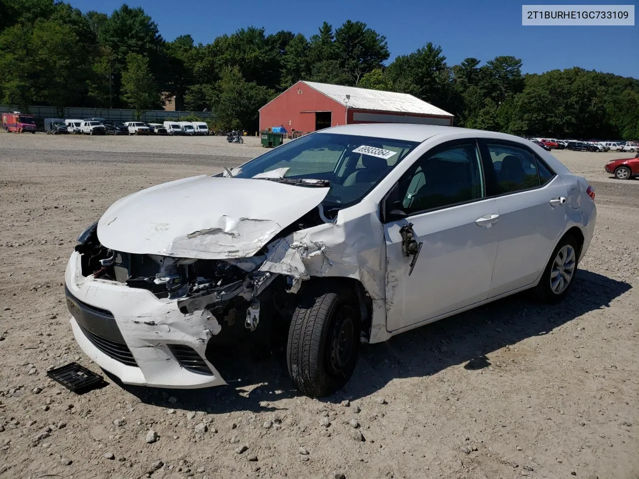 2016 Toyota Corolla L VIN: 2T1BURHE1GC733109 Lot: 69933364