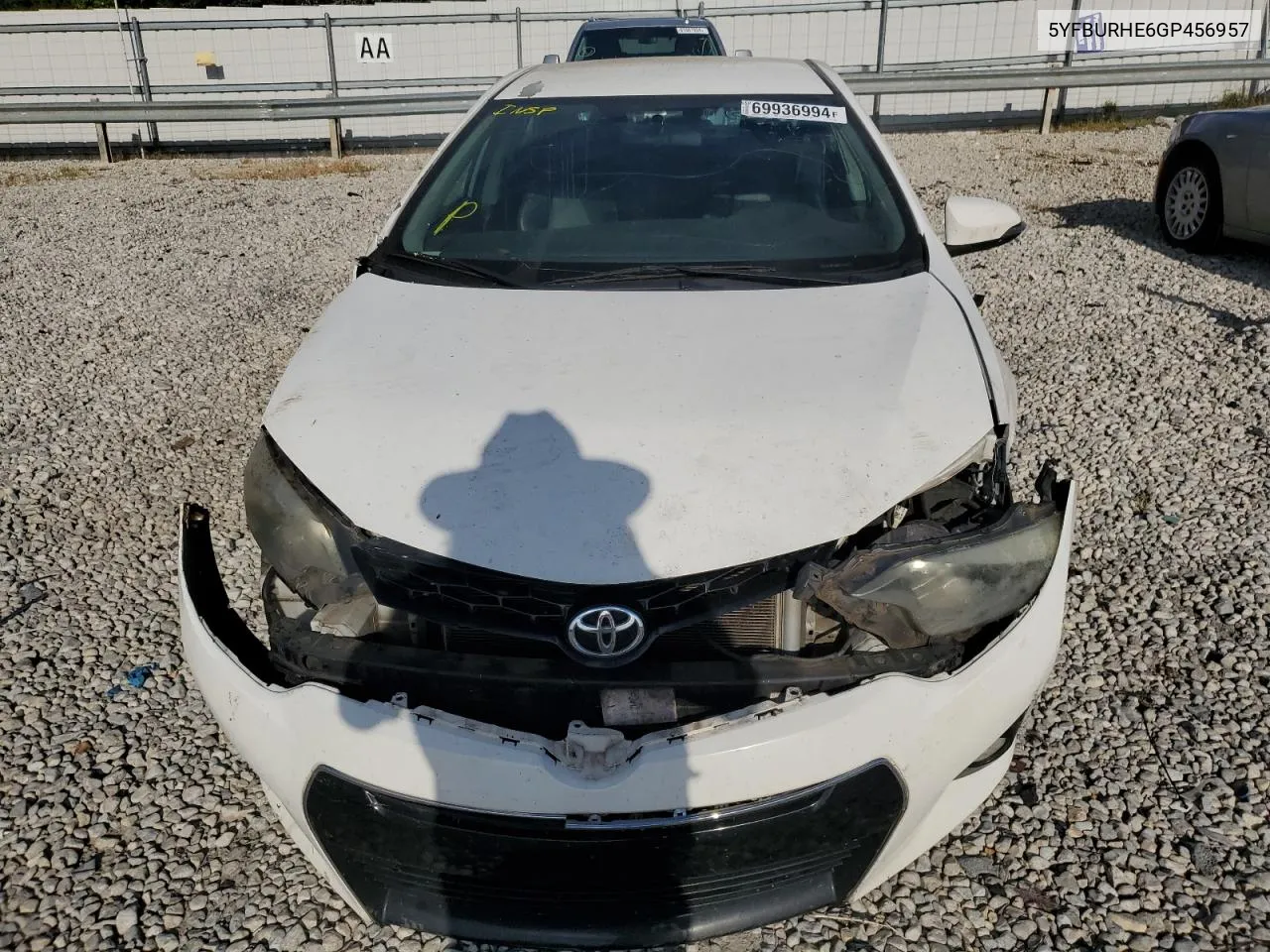 5YFBURHE6GP456957 2016 Toyota Corolla L